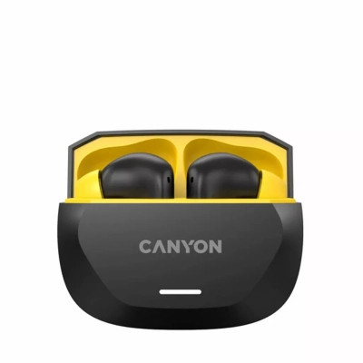 Навушники Canyon Hexagon 7 TWS ANC+ENC Wireless Charge Black/Yellow (CNS-TWS7BY) Вінниця - фото 4