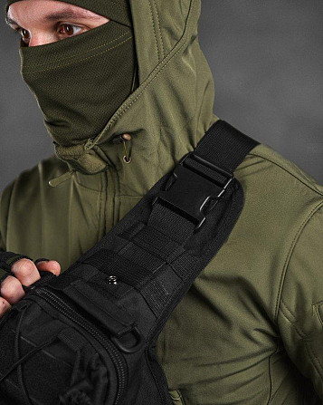 Тактическая сумка нагрудная triada BLACK Одесса - изображение 7