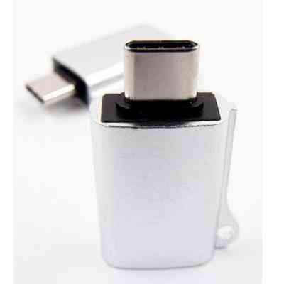 Переходник OTG USB - Type-C grey Dengos (ADP-019) Винница