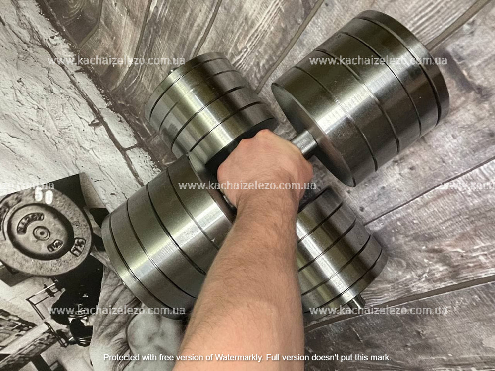 Гантели наборные 2 по 48 кг Гантели, гири, штанги и диски металлические без покрытия Киев - изображение 8