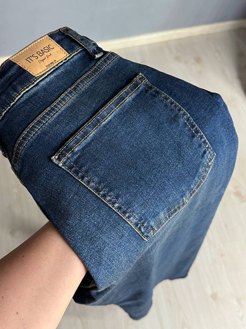 Джинсы женские Its Basic 2507-2 палаццо стрейчевые с выточками синие, синий, 40, 40, 80 см, 108 см Киев - изображение 8