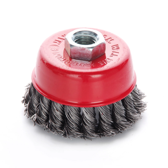 Щітка чаша сталеві витки 75мм (КШМ) (APRO) Харків