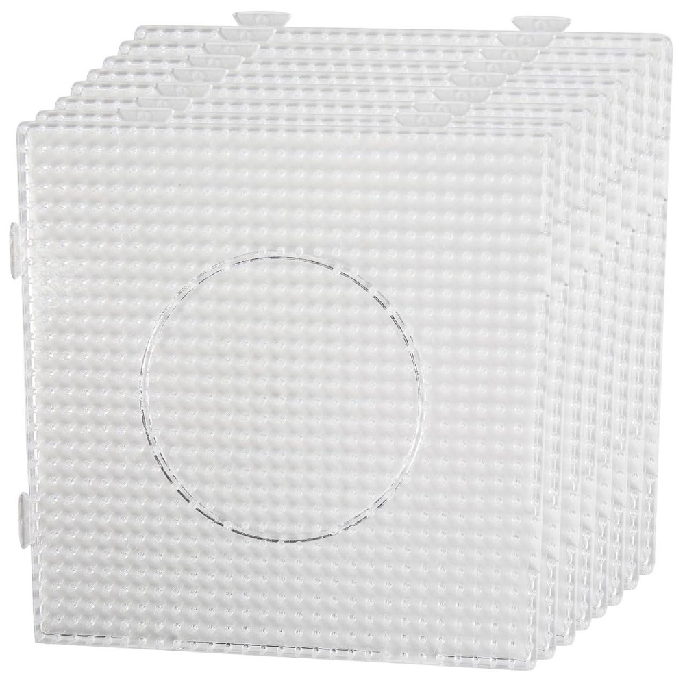 Пластины для пайетки SMW-810 прозрачные 14.5×14.5 см 5 мм 8 шт соединяемые с длинными шипами набор Киев - изображение 2