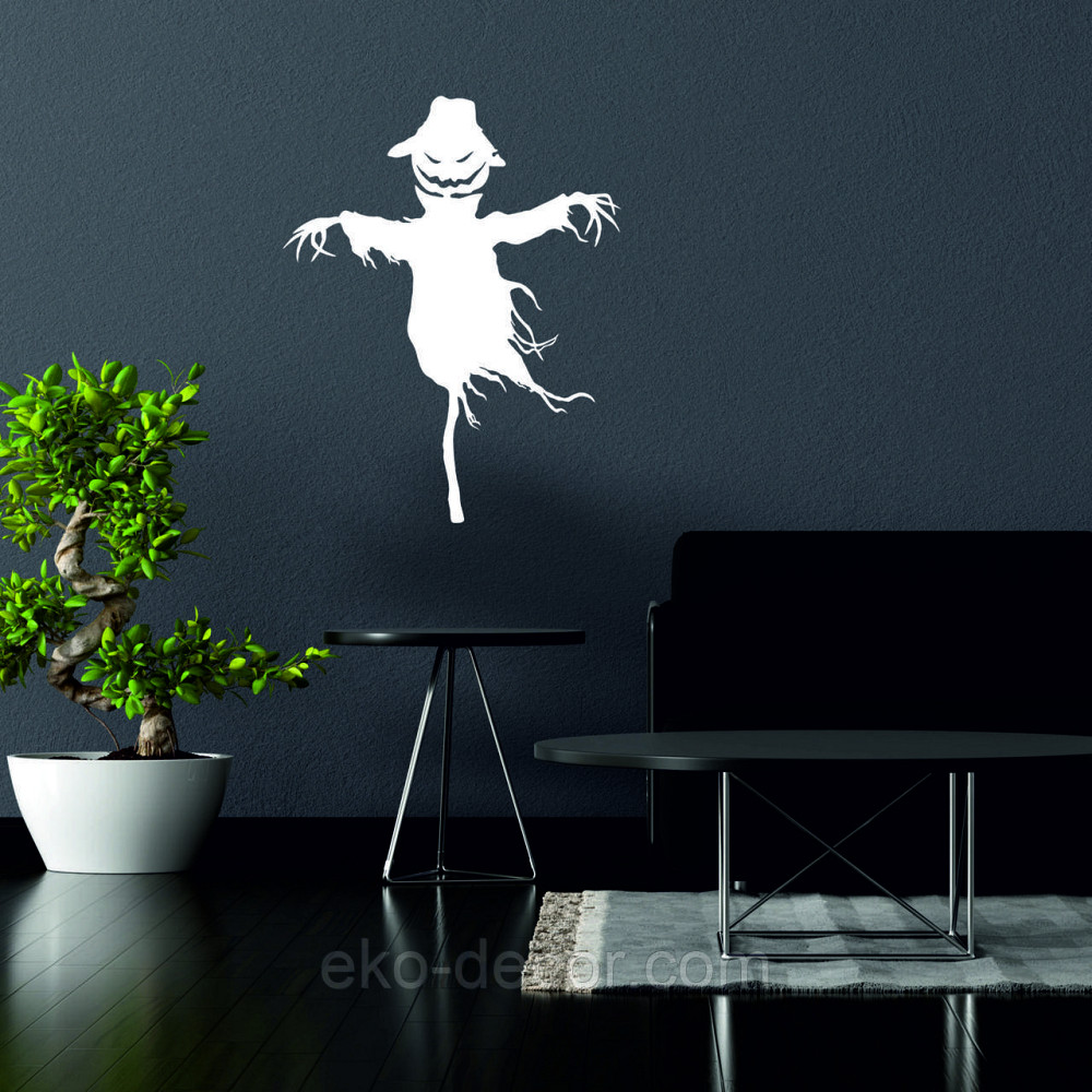 Декоративне настінне Панно «Пугало. Гелловін », Декор на стіну 50*39 см, Білий Київ - фото 7