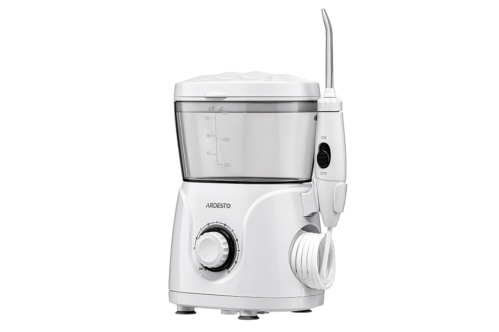 Іригатор ARDESTO стаціонарний, чаша 600 мл, від мережі , 8 насадок, білий Київ - фото 4