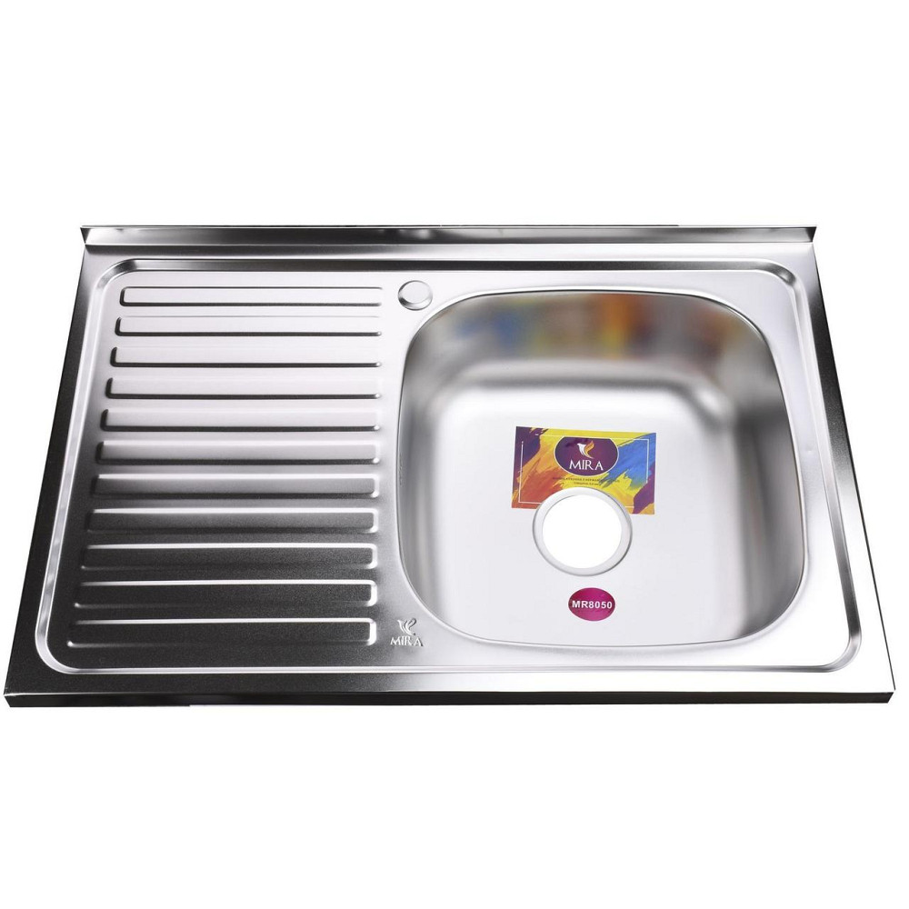 Мойка кухонная Mira MR 8050 R E Satin Right (000015367) Киев - изображение 1
