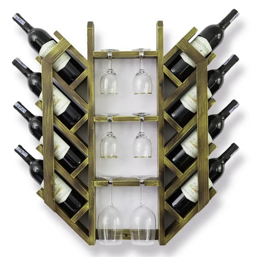 Настенная винная полка 