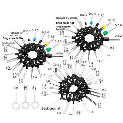 Набір знімачів 59 шт. для вилучення пінів і контактів із автомобільних роз’ємів Київ
