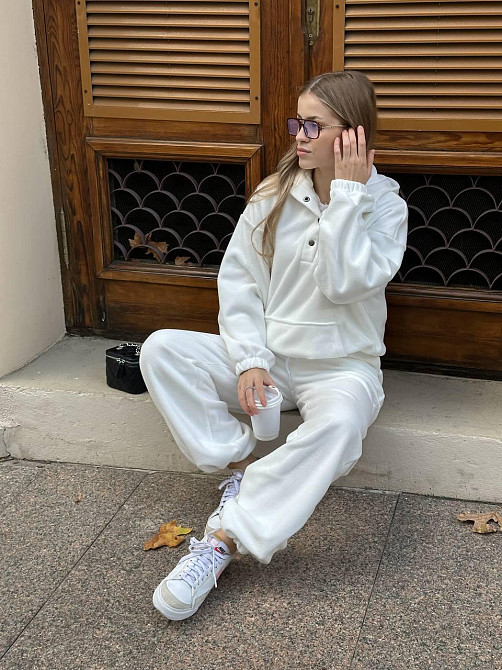 Женский теплый базовый костюм двойка из двухстороннего флиса Одесса - изображение 7