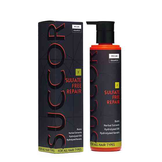 Безсульфатний відновлюючий шампунь для всіх типів волосся Sulfate Free Repair Shampoo Succor 250 мл Київ