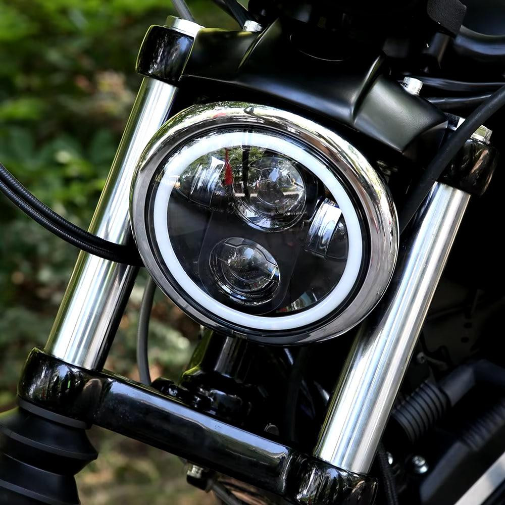 Світлодіодна фара StarLight JR-5,7" ближнє+дальнє DRL+поворот ВАЗ 2106, BMW, Альфа (∅144мм) Харків - фото 2