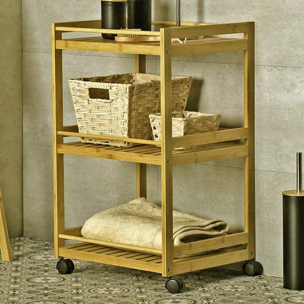 Етажерка для ванної на коліщатах "Елетон" каррі Миколаїв - фото 1