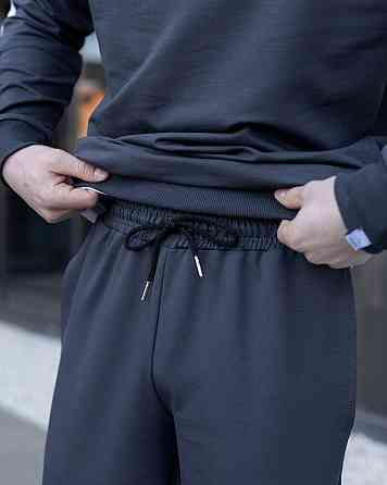 Демісезонний спортивний костюм Pobedov Black moon. Темно-сірий спортивний костюм для чоловіків Київ