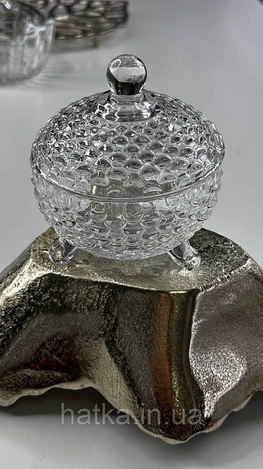 Цукорниця ємність для зберігання скляна "Фаберже" 200 мл Київ - фото 1