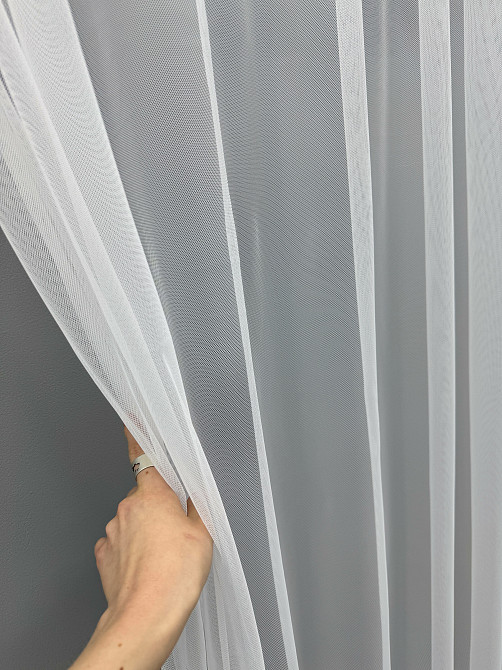 Тюль VR-Textil 1478т Грек-сетка однотонная Белый 400х270 см (42-0397) Киев - изображение 4