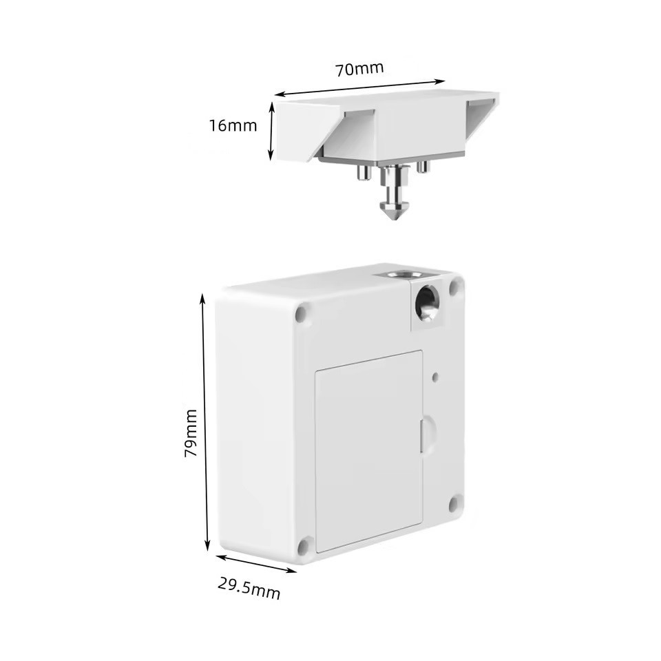 Меблевий RFID замок SEVEN LOCK SL-7733B Bluetooth white Київ - фото 5