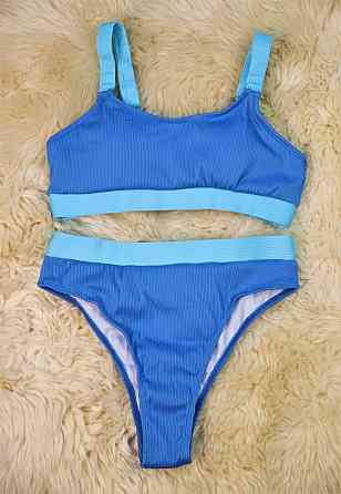 Купальник спортивний жіночий роздільний Синій M Харків