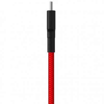 Дата кабель USB 2.0 AM to Type-C 1.0m Braide red Xiaomi (435419) Винница