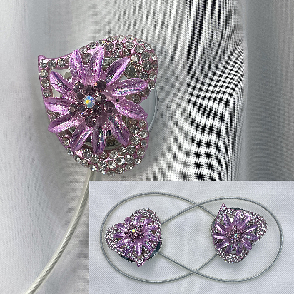 Магніти для штор та гардин "Amour" набір 2 шт Бузковий (81-244) Київ - фото 1