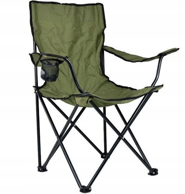 Туристическое Кресло до 120 кг с подстаканником и чехлом Mil-Tec от Sturm (14445001) Olive Нововолынск - изображение 2