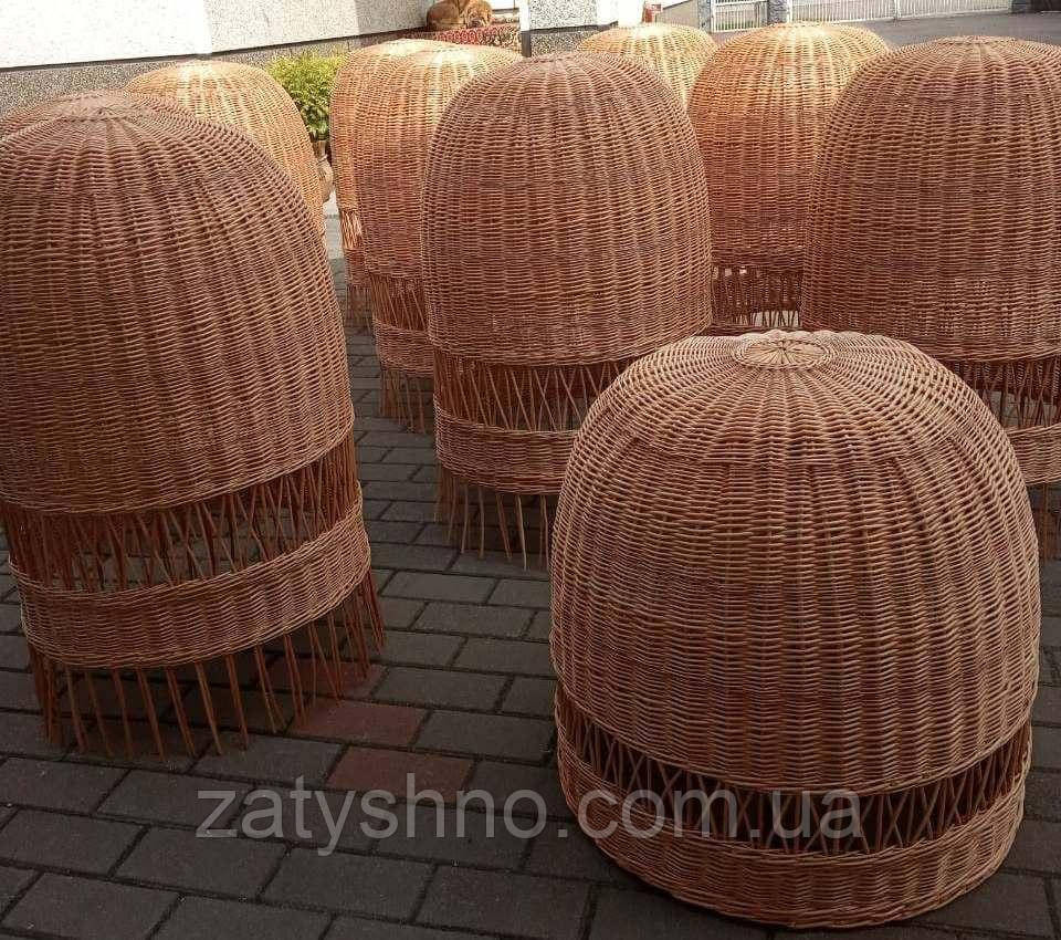 Світильник плетений з палицями знизу Київ - фото 4