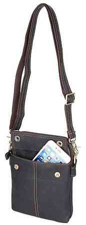 Сумка чоловіча Vintage 14408 Чорна Київ