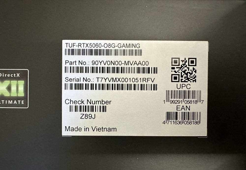 Відеокарта TUF-RTX5060-08G-GAMING. Київ - фото 1