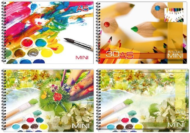 Альбом для малювання А5/30 арк."Графіка" на спіралі, тверда підкладка, AA5430, шт Київ - фото 1