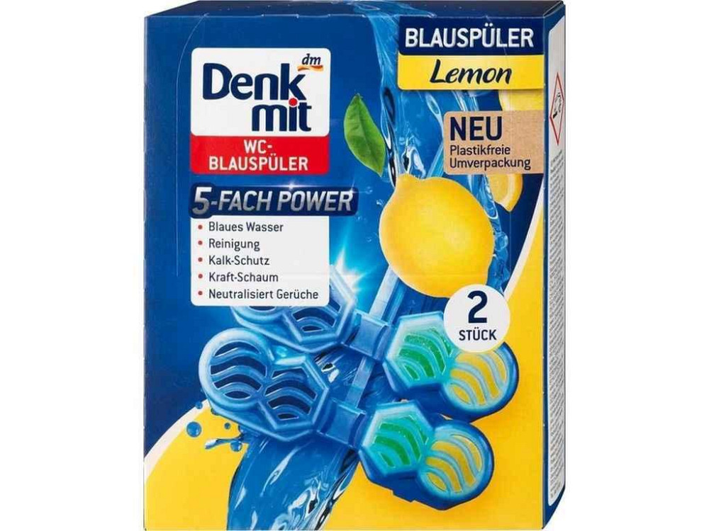 Блок для туалетов 2шт Lemon ТМ DENKMIT Киев - изображение 1