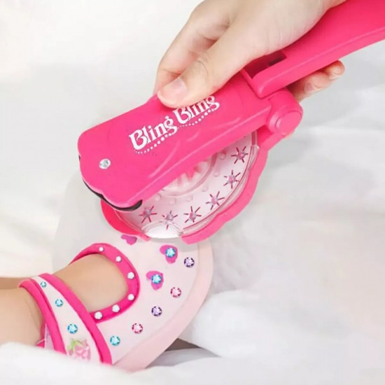 Набір для творчості дівчинці - Стайлер для прикраси стразами Блінгер – Стрази для волосся дитячі Blinger, в комплекті 12 дисків, 180 страз Вінниця - фото 4