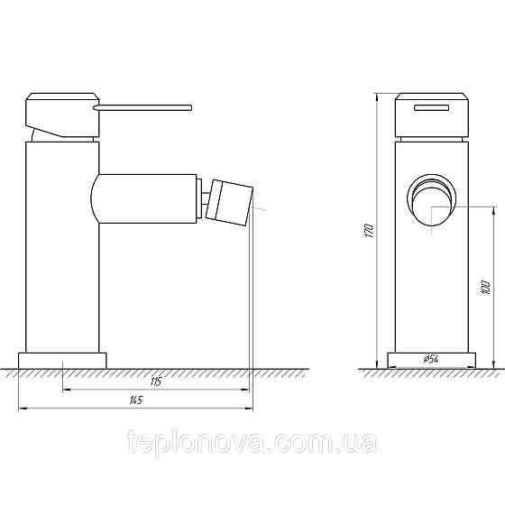 Змішувач для біде Globus Lux WIEN SBT2-106 Чернівці