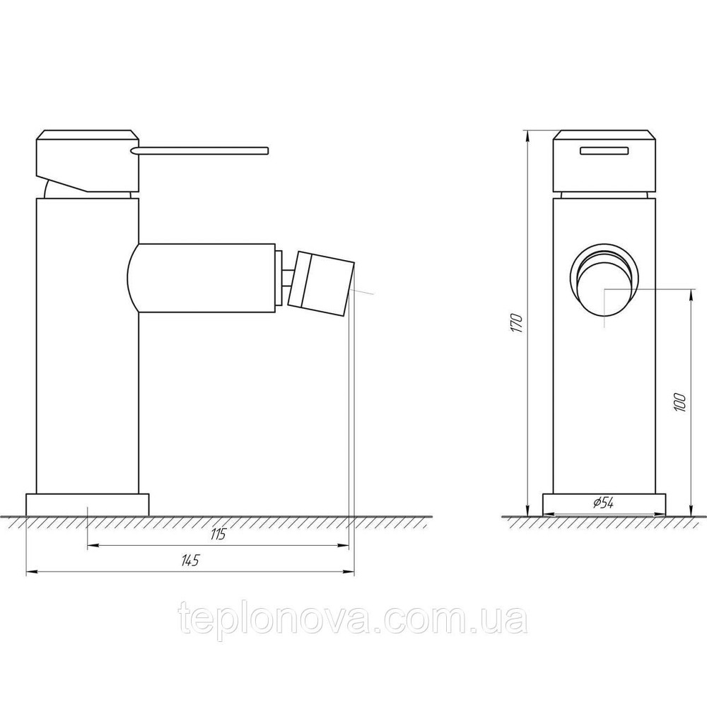 Змішувач для біде Globus Lux WIEN SBT2-106 Чернівці - фото 3