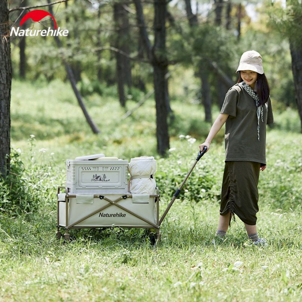 Складная тележка ТС06 Naturehike CNH22JU012 72л (Песочная) Винница - изображение 8