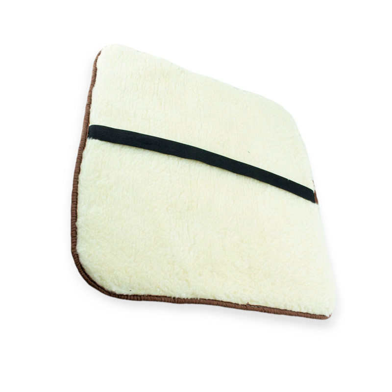 Накидка сидіння "овчина" квадрат 50х50см коричнева ромб Мукачево - фото 1