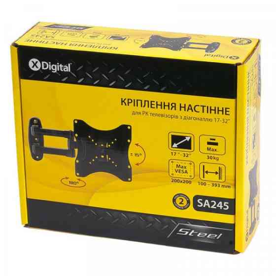 Крiплення для ТВ X-DIGITAL STEEL SA245 Black (SA245 ) Киев