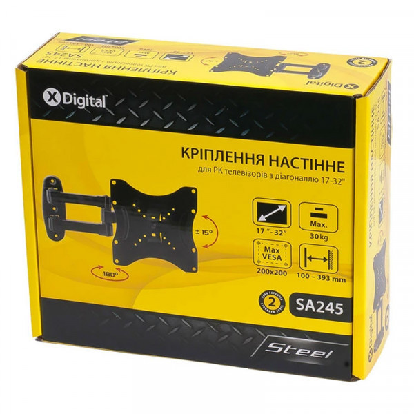 Крiплення для ТВ X-DIGITAL STEEL SA245 Black (SA245 ) Киев - изображение 2