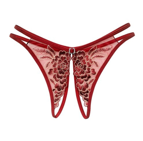 Трусики з розрізом 40 бордовий Київ - фото 1