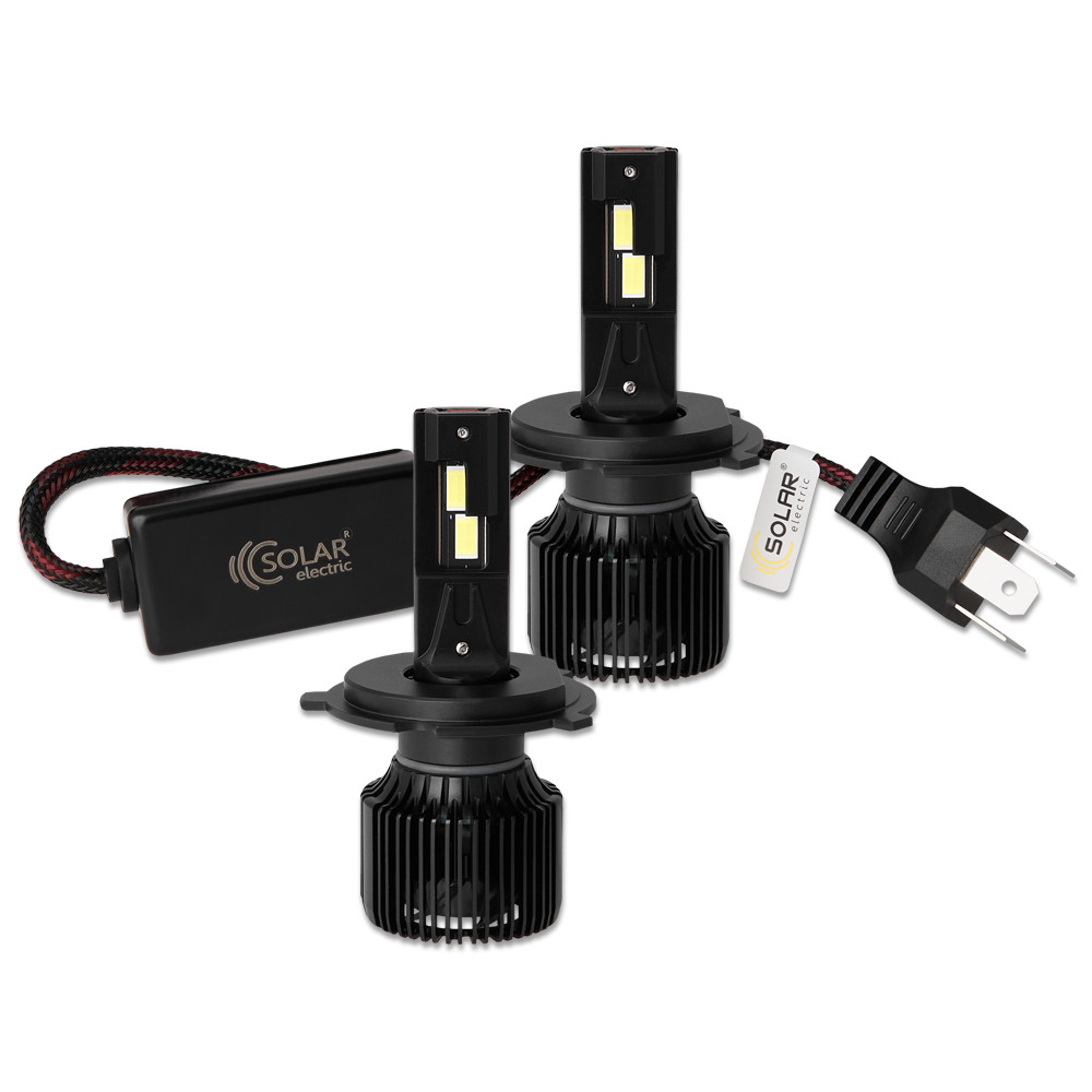 Автолампа Solar LED H4 12/24V 130W 11000Lm 6500K CSP3570 2шт Львов - изображение 4