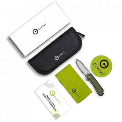 Ніж Civivi Button Lock Elementum II Damascus Carbon (C18062PB-DS1) Вінниця