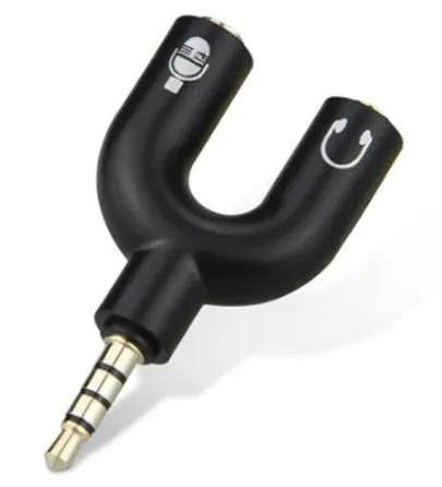 Спліттер Y-типу 2x1 для навушників і мікрофона Київ