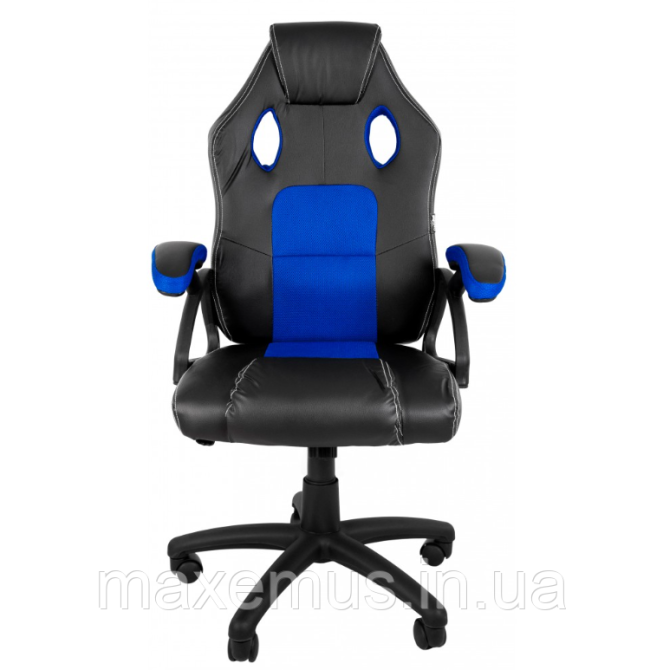 Компьютерное кресло с сетчатой спинкой YS-6056 мягкое офисное кресло для работы за ноутбуком синее Мостиска - изображение 5