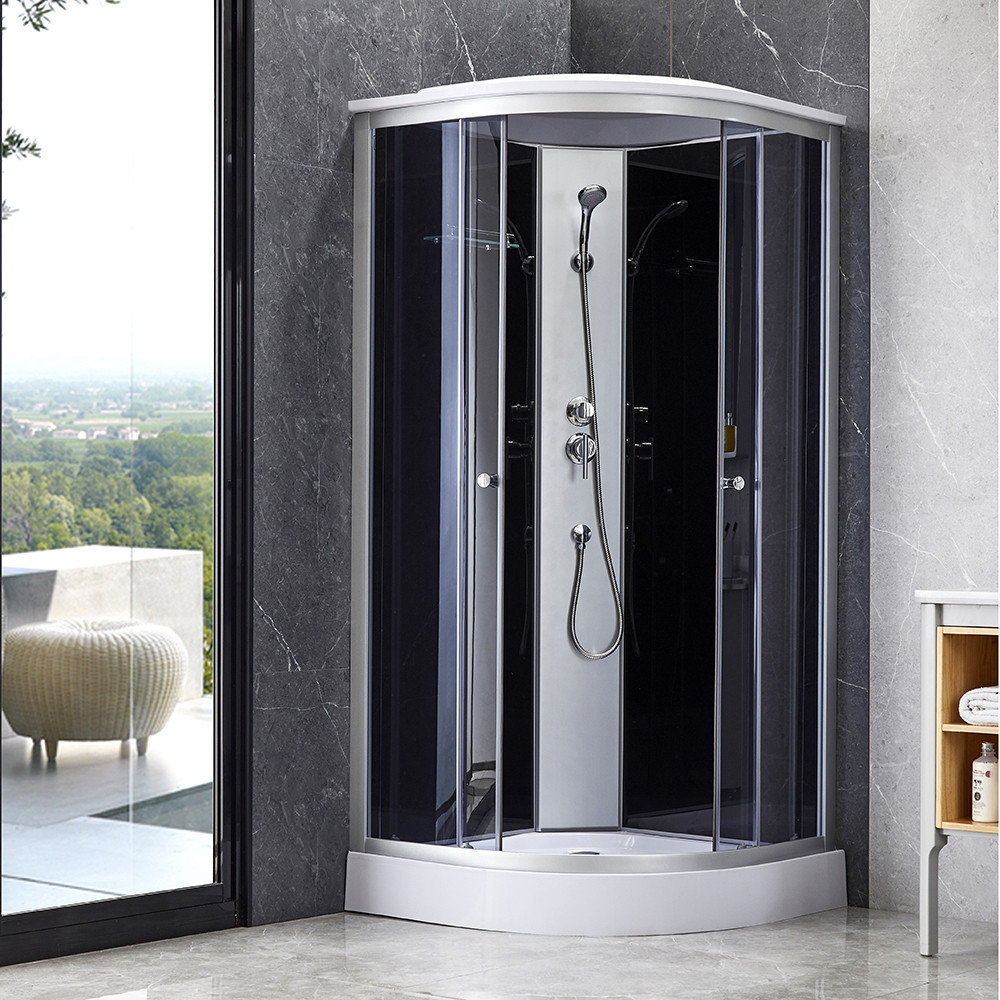 Душевой бокс Lidz Tani SB90x90.SAT.LOW.GR, стекло тонированное 4 мм Киев - изображение 19