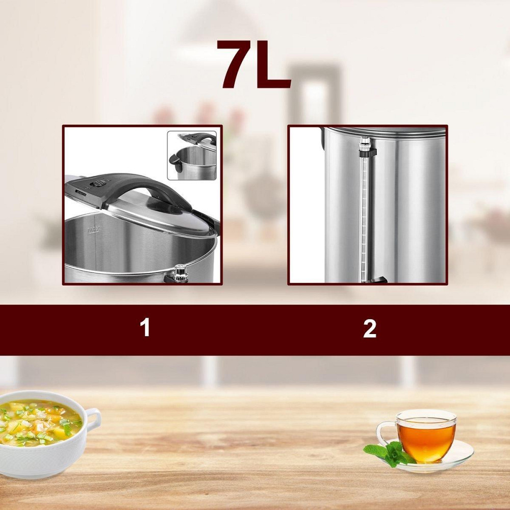 Термопот для горячих напитков 7 литров Profi Cook PC-HGA (1196) Нержавеющая сталь Нововолынск - изображение 8