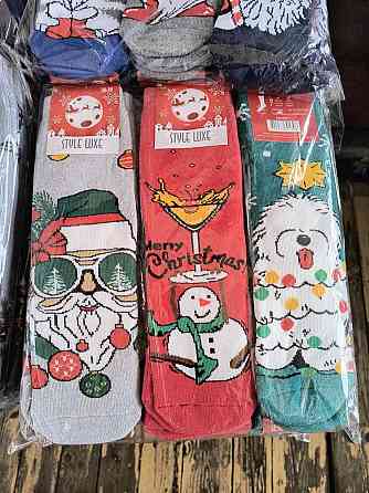 Шкарпетки новорічні в асортименті Style Luxe в наборі по 3 шт. Київ