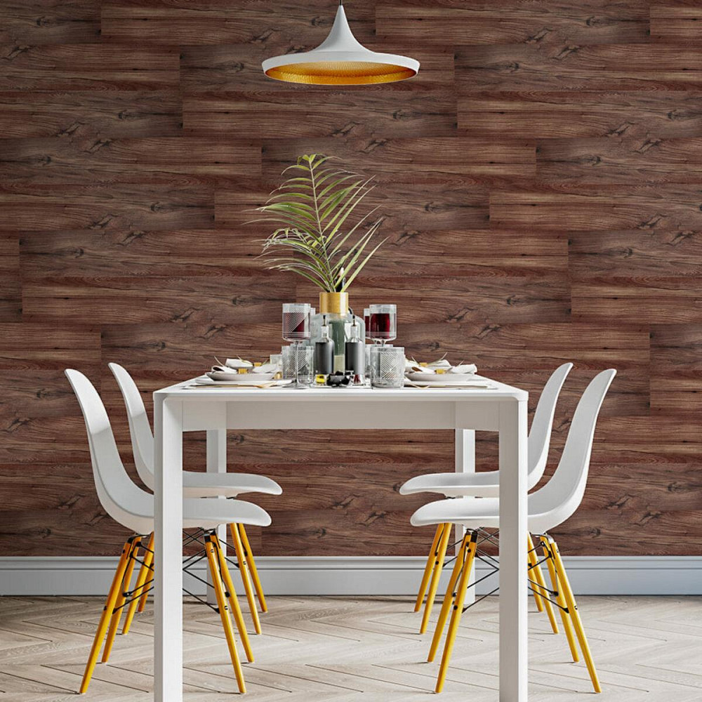 Самоклеящаяся виниловая плитка 152.4х914.4х1.5мм Каштан, цена за 1 шт. (СВП-002) Матовая SW-00000282 Киев - изображение 5