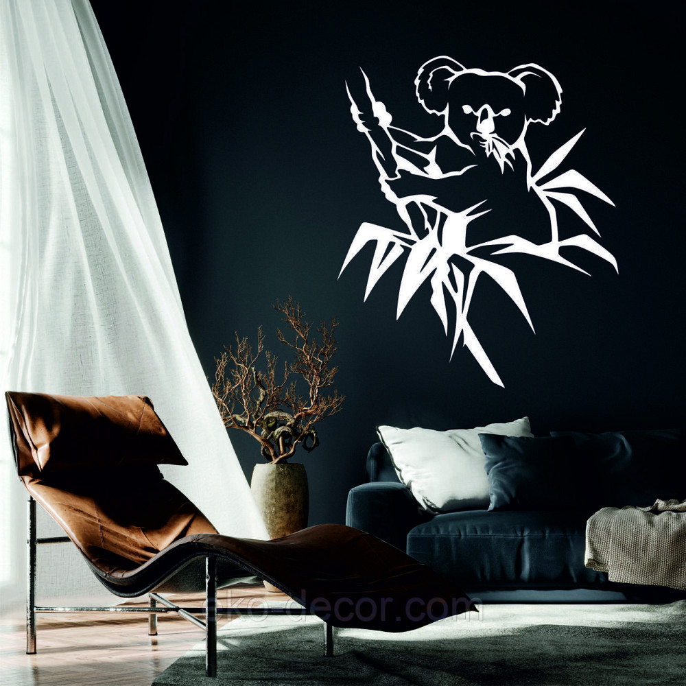 Декоративное настенное Панно «Коала»  Декор на стену 90*77 см, Белый Киев - изображение 1