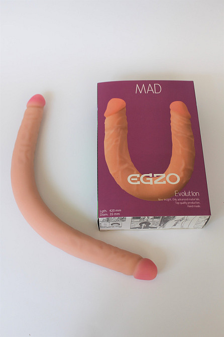 Двосторонній фаллоімітатор EGZO Sex Aura Київ - фото 5