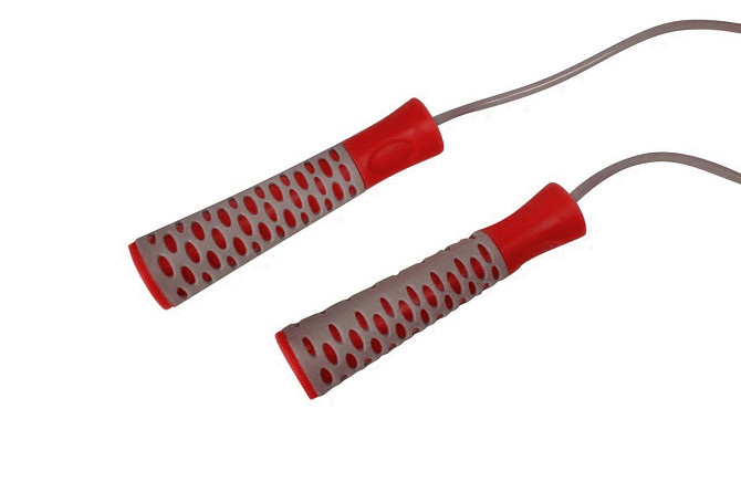Скакалка PowerPlay 4206 Jump Rope PRO+ Сіро-червона (2,75m.) Кам'янське - фото 3
