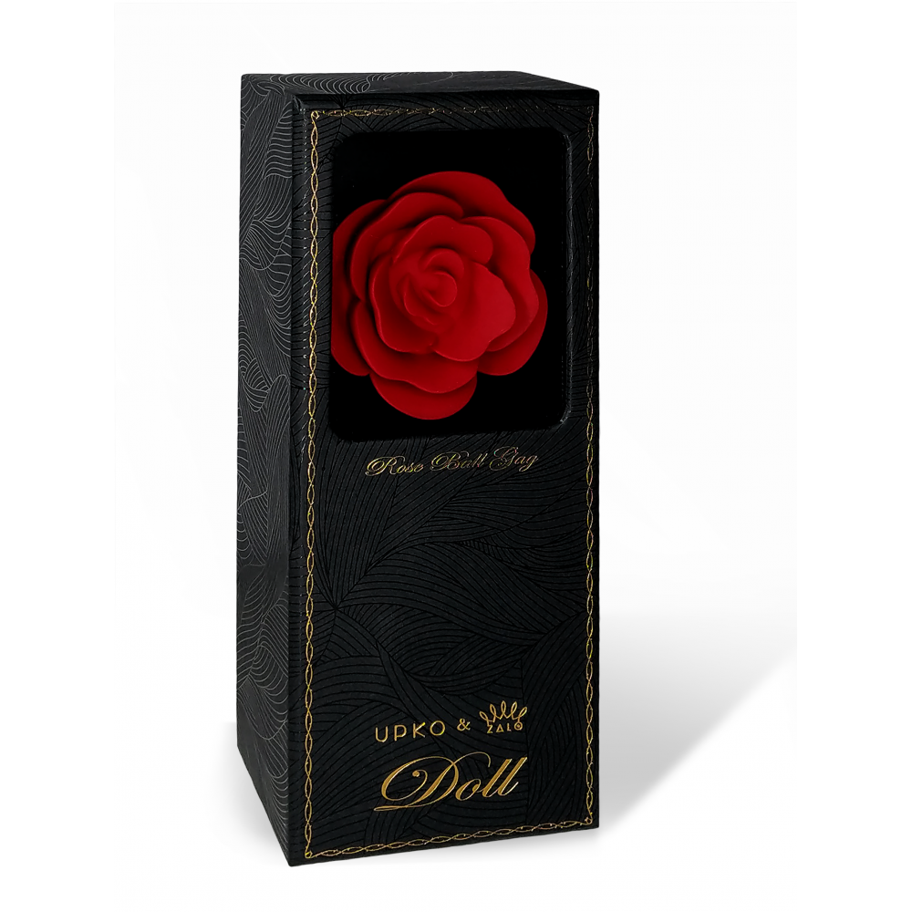 Кляп троянда із силікону та італійської шкіри Rose Ball Gag UPKO Sex Aura Київ - фото 5