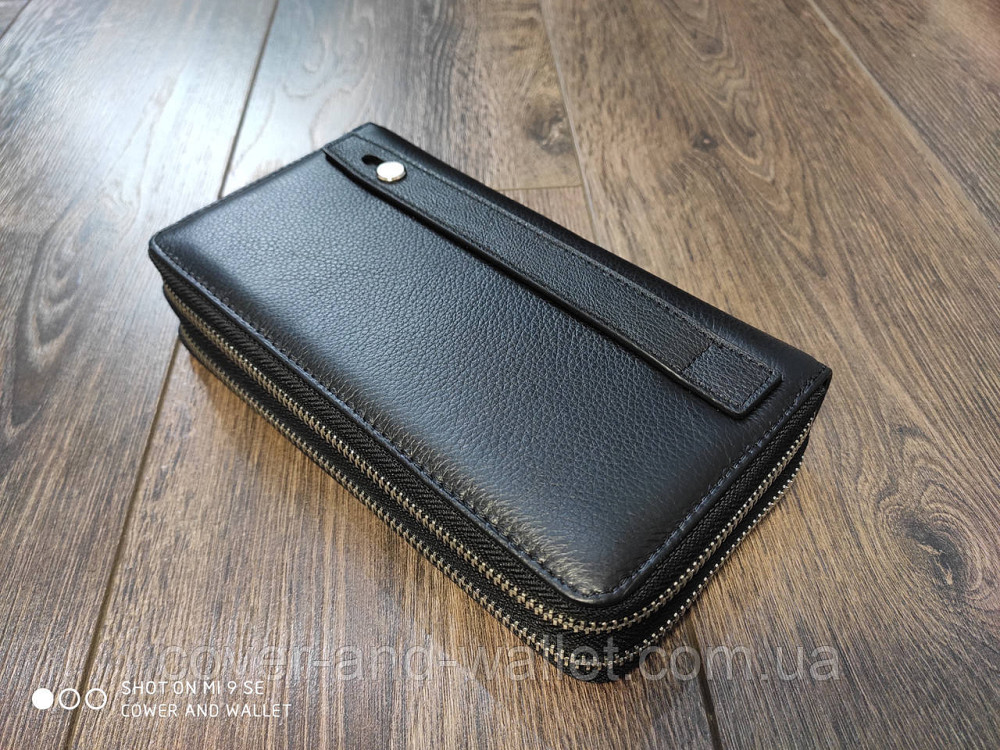 Шкіряний чоловічий гаманець клатч на дві блискавки Marco Coverna 801 Київ - фото 6